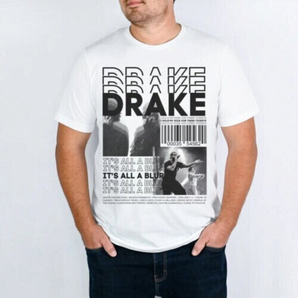 Drake Its All A Blur Tour Rap Hip Hop Vintage Graphic Fan Gift Unisex T-Shirt 89